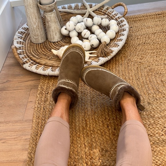 Anthropologie NWT Nyuki Low Natural crochet  Suede Laidback London Ankle Boot🙏 - Picture 8 of 14